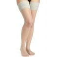 thumbnail image 4 of Berkshire Women's Plus-Size Shimmers Ultra Sheer Lace Top Thigh High Stockings 1340 - Candlelight Size C-D, 4 of 4