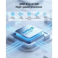 thumbnail image 3 of YCTipc Mini PC AMD Processor, 8GB RAM, 256GB SSD, HDMI & VGA Output, Wi-Fi 5, BT 4.2, Gigabit LAN, Silent Fan, Compact Design for Home/Office, 3 of 6