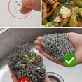 thumbnail image 2 of Cast Iron Cleaner Stainless Steel Chainmail Scrubber with Hanging Hole Tableware Cleaning Tool Kitchen Supply, 2 of 5