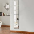 thumbnail image 3 of Luckyn 9 Pcs 15CM Beautiful Square Mirror Tile Wall Stickers 3D Decal Mosaic Home, 3 of 9