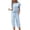 Blue Stars, variant on Ekouaer Capri Pajamas Set Women's Ruffle Sleeve Top and Capri Pants Soft Sleepwear Loungewear with Pockets