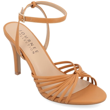 

Journee Collection Womens Vanita Multi Strap Stiletto Open Toe Pumps