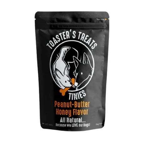 UPC: 0850035434000 | Toasters Treats TINIES Training Treats Peanut-Butter Honey Flavor Crunchy Dog Treats 12 oz. Bag