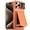 Orange, variant on Vizvera for iPhone 16 Pro Max Phone Case with [Card Holder][Sliding Camera Cover][RFID Blocking] Shockproof Rugged Wallet Case Phone-Blue