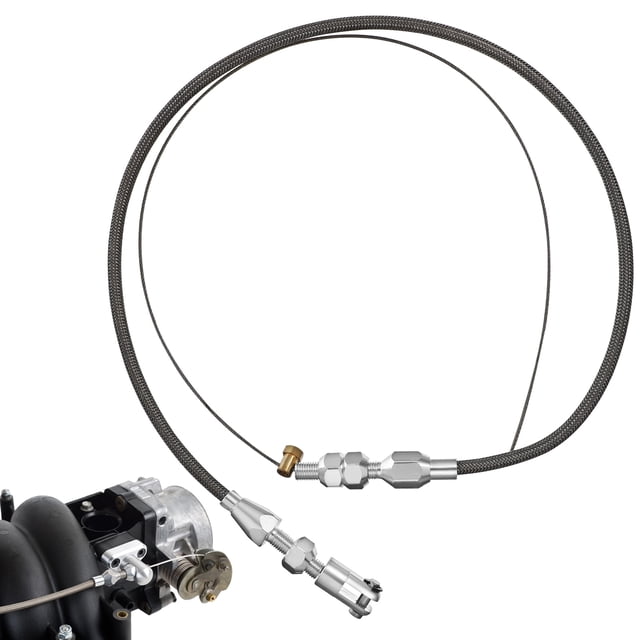 Shisuyan Throttle Cable Universal Automotive Throttle Cable Kit Accelerator Cable Throttle Line Vehicle Throttle Cable Auto Replacement Part 24"