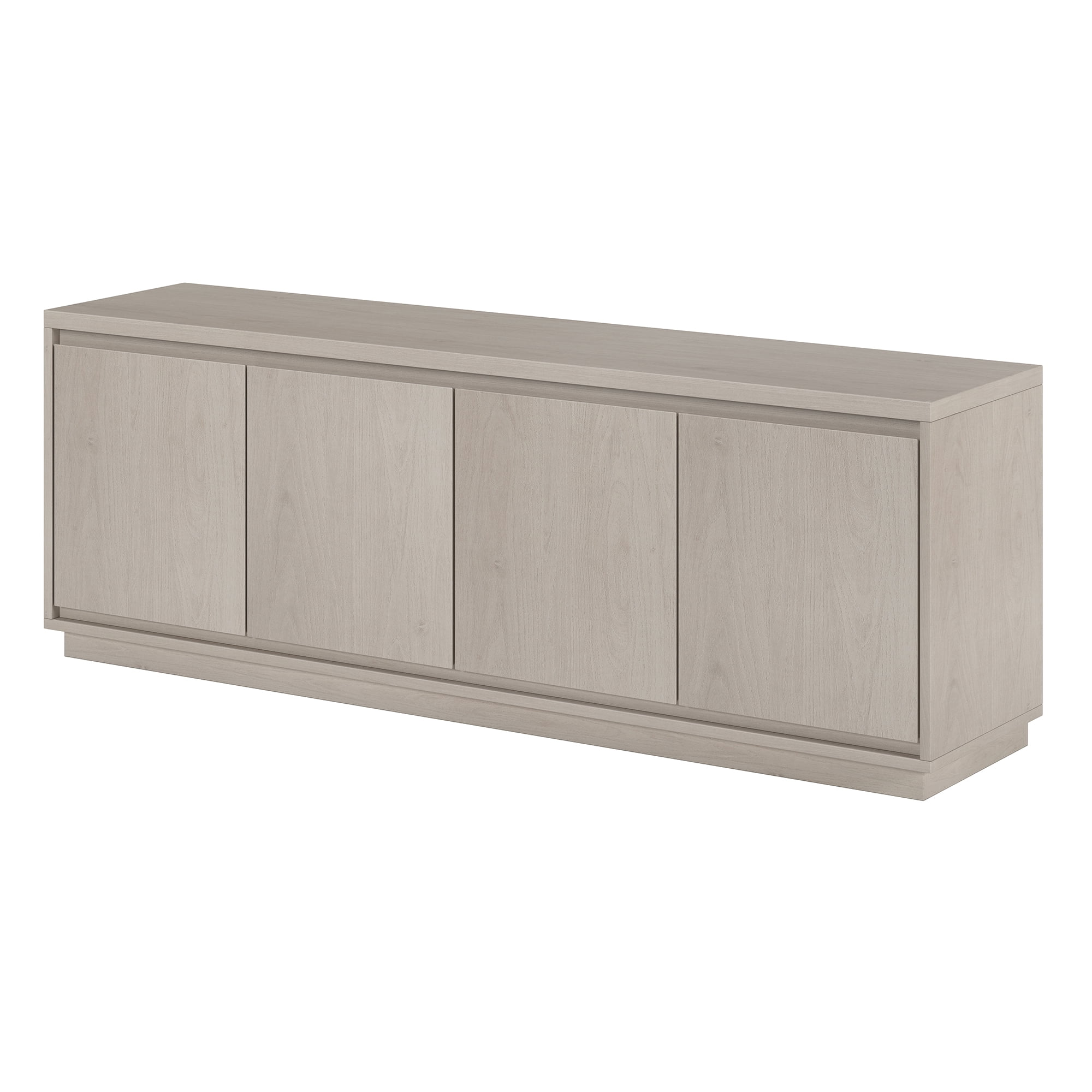 Evelyn&Zoe Presque Rectangular TV Stand for TV's up to 75", Alder White
