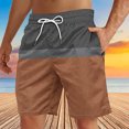 thumbnail image 5 of Soki Beach Casual Shorts for Men Drawstring Graphic Shorts on Clearance, 5 of 5