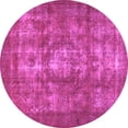 thumbnail image 1 of Ahgly Company Indoor Round Persian Purple Bohemian Area Rugs, 8' Round, 1 of 4