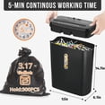 thumbnail image 2 of Woolsche 10-Sheet Strip-Cut Paper Shredder, P-2 Security, 3.17 Gal Basket, 2 of 12