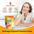 thumbnail image 6 of Garbage Disposal Cleaner and Deodorizer Drops- [[50-Count]] Orange Zest Scented Kitchen Sink Freshener Pods & Drain Odor Eliminator Disposer Care Balls by Bastion, 6 of 7