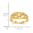 thumbnail image 2 of Solid 14k Yellow Gold Nugget Ring (8mm) - Size 5, 2 of 2