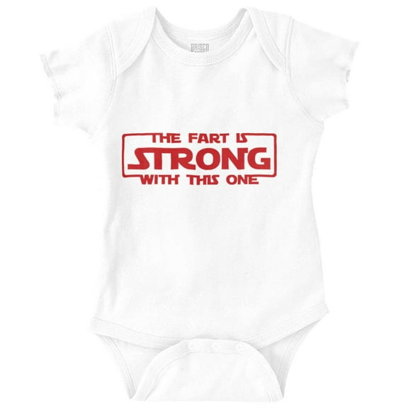 Strong With This One Retro Space Romper Boys or Girls Infant Baby Brisco Brands NB