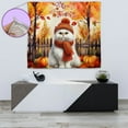 thumbnail image 4 of Happy Thanksgiving Persian Give Thanks Fall Beanie Scarf Welcome Tapestry Cat Lover Kitten Owner Gifts Wall Hanging Backdrop Home Decor - 00020, 4 of 5