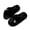 B_ Black Slippers, variant on Women Cross Strap Rhinestone Accent Fluffy Open Toe Slippers, Soft Warm Winter Indoor Slides, Minimalist Trendy Daily Comfort Ladies Casual House Sandals White 36