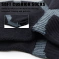 thumbnail image 3 of LWFBDTK Women’s Crew Athletic Socks, 4 Pairs – Moisture-Wicking Cushioned Sport Socks, Size 9.5-14.5, Black, 3 of 6