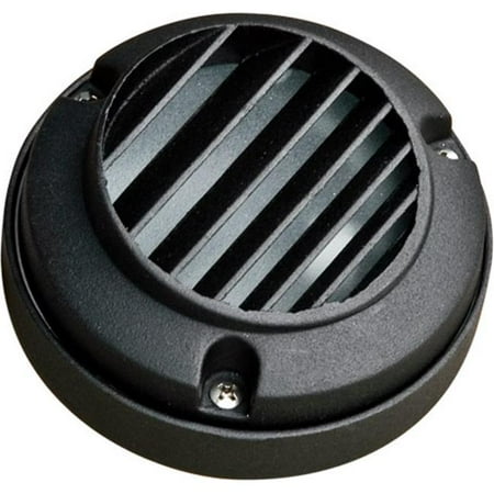 Step Surface Mount Lights Dabmar Lighting LV606-B Cast Aluminum Surface Mount Louvered Brick, Step, Wall & Deck Light, Black - 3.88 x 3.88 x 1.75 in. ()