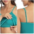 thumbnail image 3 of Charmo Women's Cotton Basic Camisole Adjustable Spaghetti Strap Built in Bra Tank Top 2 Pack, 3 of 7