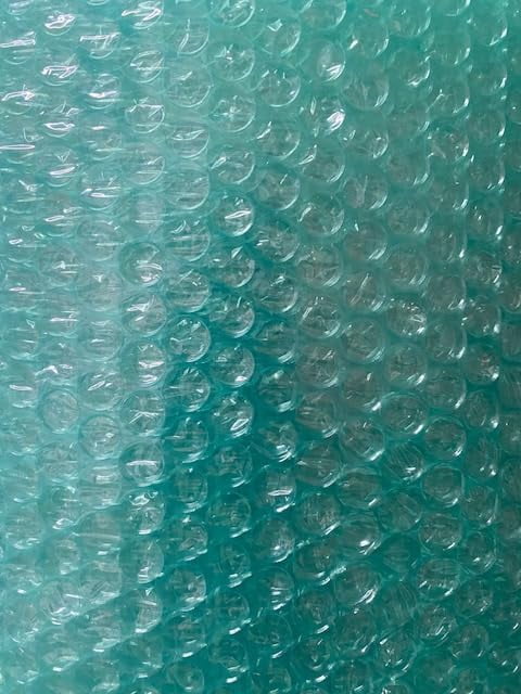 Bubblefast! 1 Roll of 150' x 24" Small 3/16" Green Bubble Cushioning Wrap made from Recycled Materials 300 sq ft total