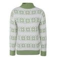 thumbnail image 4 of Qertyioot Hiver Mode Femmes Pull Imprimé de Noël, Manches Longues Col Rond Chaud Tendance en Vrac Tricoté Tops, 4 of 5