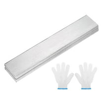 2 Pack 304 Stainless Steel Flat Bar 5/32" Thickness, 13/16" Width, 4" Length, Brushed Finish Trim Strips Sheet