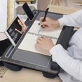 thumbnail image 3 of facefd Bureau de Genoux Confortable pour Ordinateur Portable Paresseux avec Repose-Poignet Gris, 3 of 9