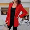 thumbnail image 4 of Casual Blazers for Women 2025 Long Sleeve Notch Lapel Collar Stretch Lightweight Business Casual Work Office Jacket, 4 of 8