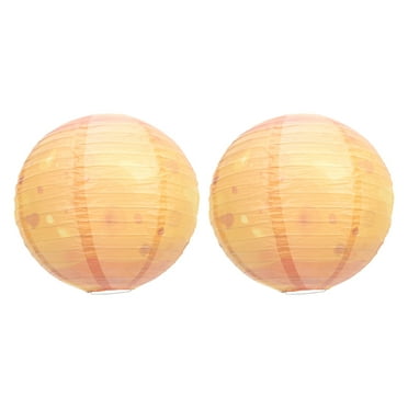 LITINKIMI Folding Paper Lantern Golden for Home Decoration 2Pcs