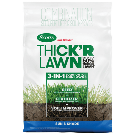 Scotts Turf Builder THICK'R Lawn Sun and Shade 40 (Best Way To Sow Lawn Seeds)