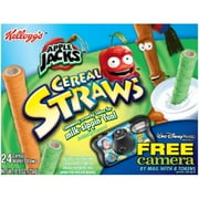 Kelloggs Apple Jacks Cereal Straws, 24 ea