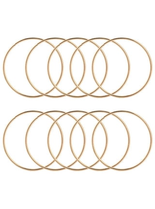10 Pack 3 Inch Gold Dream Catcher Metal Rings Hoops Macrame Ring