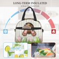 thumbnail image 4 of Uemuo Brown Bunny Printed Lunch Bag Lunch Box Reusable Insulated Lunch Tote Bag, Leakproof Thermal Cooler Sack Food Handbags Case High Capacity, 4 of 5