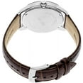 thumbnail image 6 of Seiko SNE529 Men's Solar Powered Stainless Steel Japanese Quartz Leather Calfskin Strap Watch, Brown, 6 of 9