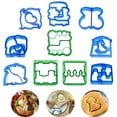 thumbnail image 2 of Sunjoy Tech Sandwich Cutters for Kids, Holiday Cookie Cutters Animal Shape for Boys & Girls with Elephant, Dinosaur, Star, Heart, Gingerbread Man etc Shapes, 2 of 2