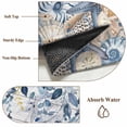 thumbnail image 6 of Round Rug 7Ft Washable Non-Slip, Blue Eucalyptus Coastal Circle Area Rugs for Living Room Bedroom, Beach Starfish Shell Nautical Retro Indoor Floor Mats Carpet Runner for Home Decor Aesthetic, 6 of 8