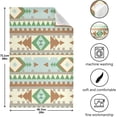 thumbnail image 5 of Retro Geometric Stripe Tea Towels 4 Pack Boho Kitchen Dish Cloth with Hanging Loop, 18"x28" Lint-Free Absorbent Towel for Kitchen Drying Wiping and Cleaning, 5 of 7