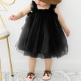 thumbnail image 2 of Godom Little Girls Dress Ruffle Short Sleeve Swing Flowy Casual Sundress Long Dress, 2 of 4