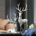 thumbnail image 1 of Décoration de Cerf Collection Maison Bureau Rennes Debout Assis Ornements de Vin Debout Rouge, 1 of 9