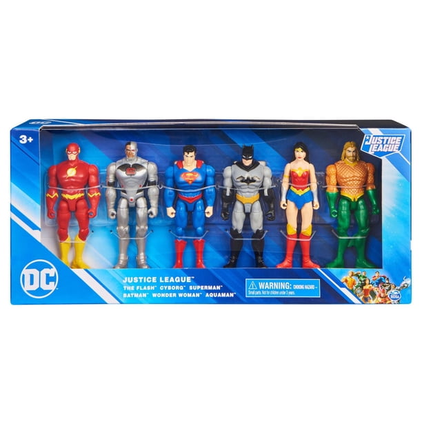 DC Comics, Justice League 6-Pack, 4-inch Action Figures | The