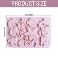 thumbnail image 2 of Heart Shaped Cake Pan,Marine Theme Silicone Fondant Coral Sea Turtle Under The Sea Baking Tools For Cookie Cake, 2 of 2