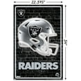 thumbnail image 3 of NFL Las Vegas Raiders - Neon Helmet 23 Wall Poster with Push Pins, 22.375" x 34", 3 of 4