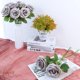 thumbnail image 2 of Lvefit 12 Rosas Artificiales De Rosas Grises Con Tallo Largo, Ramo De Rosas De Seda Para Bodas, Despedidas De Soltera, Fiestas, Decoración Del Hogar, 2 of 5
