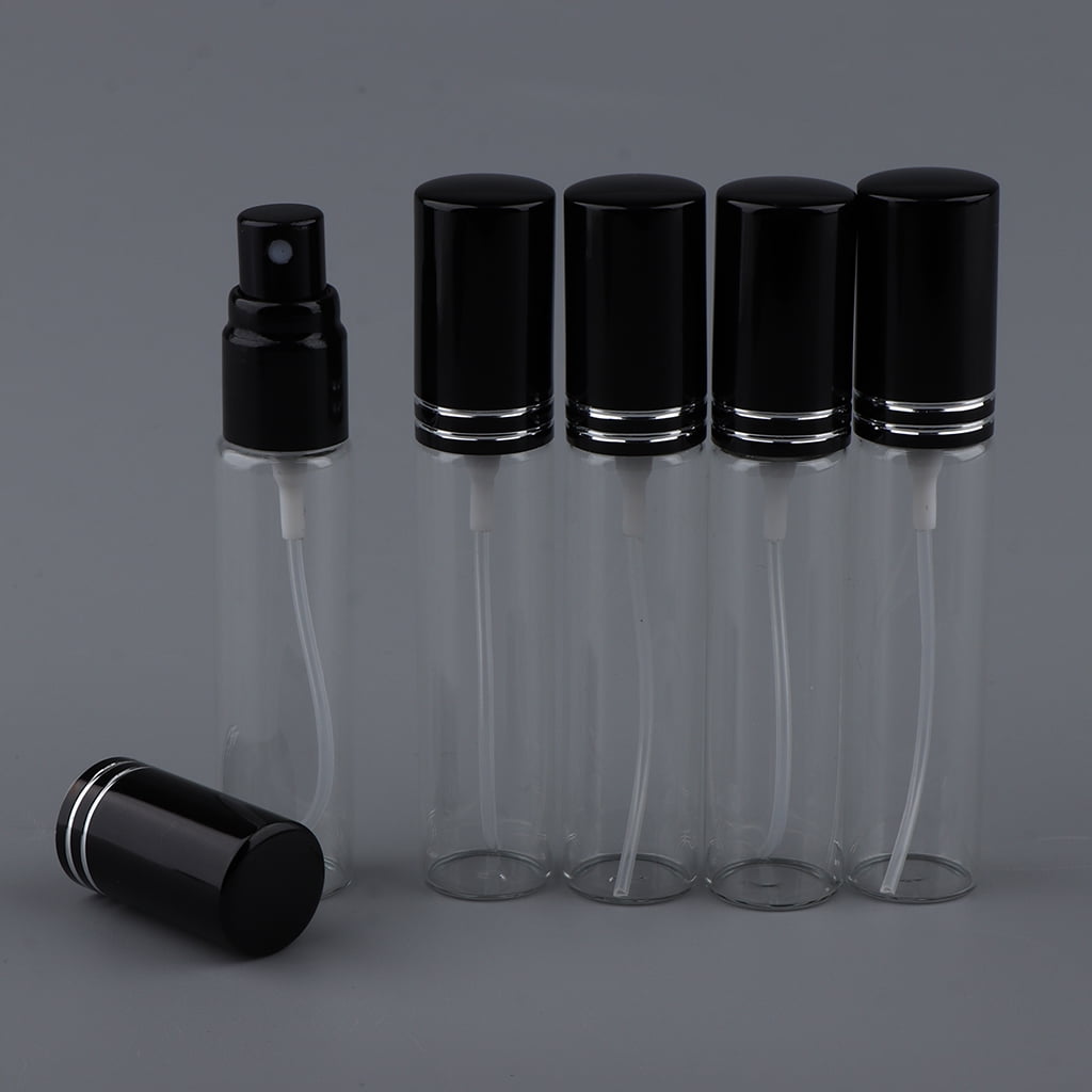 5Pcs Atomizer Glass Refillable Perfume Spray Empty Bottle 2-10ML Travel  Portable