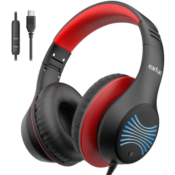 Auriculares EarFun K3 Kids Over Ear con micrófono negros