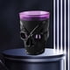 thumbnail image 2 of Lámpara de noche de calavera con forma de copa de terror gótica, velas sin llama, accesorios decorativos para el hogar de Halloween, negro (luz azul), 2 of 5