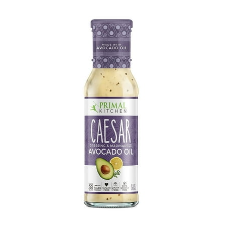 3 Packs | Primal Kitchen - Avocado Oil-Based Dressing and Marinade, Caesar, 8 oz, Whole30 and Paleo