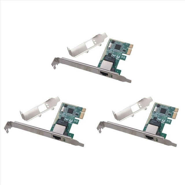 3X 1000Mbps Gigabit Ethernet PCI Express PCI-e Tarjeta de Red 10/100/1000M RJ45 LAN Adaptador Convertidor Controlador de Red
