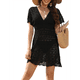 thumbnail image 2 of Vestido de Crochet para Mujer, de Corta, para Playa Negro XL, 2 of 7