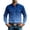 #04 Blue, variant on Men's Western Style Snap Button Shirt, Long Sleeve Casual Top, Solid Color Workwear Button-Down with Exterior Pocket for Casual Work Party, Orange XL