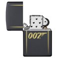thumbnail image 4 of Zippo James Bond 007 Laser Engraved Logo Black Matte Pocket Lighter, 4 of 6