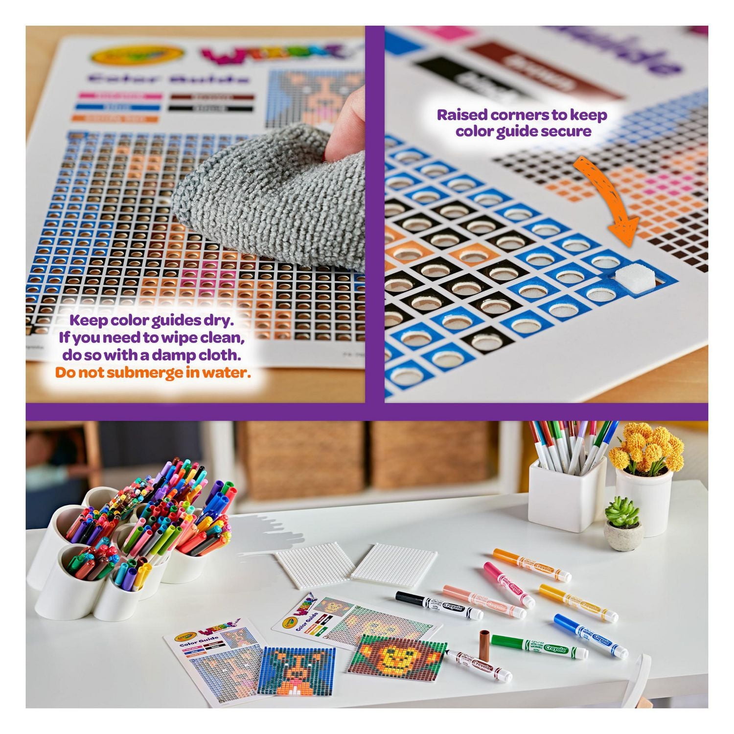 Crayola Wixels Activity Kit, Animals, Colourful pixel art